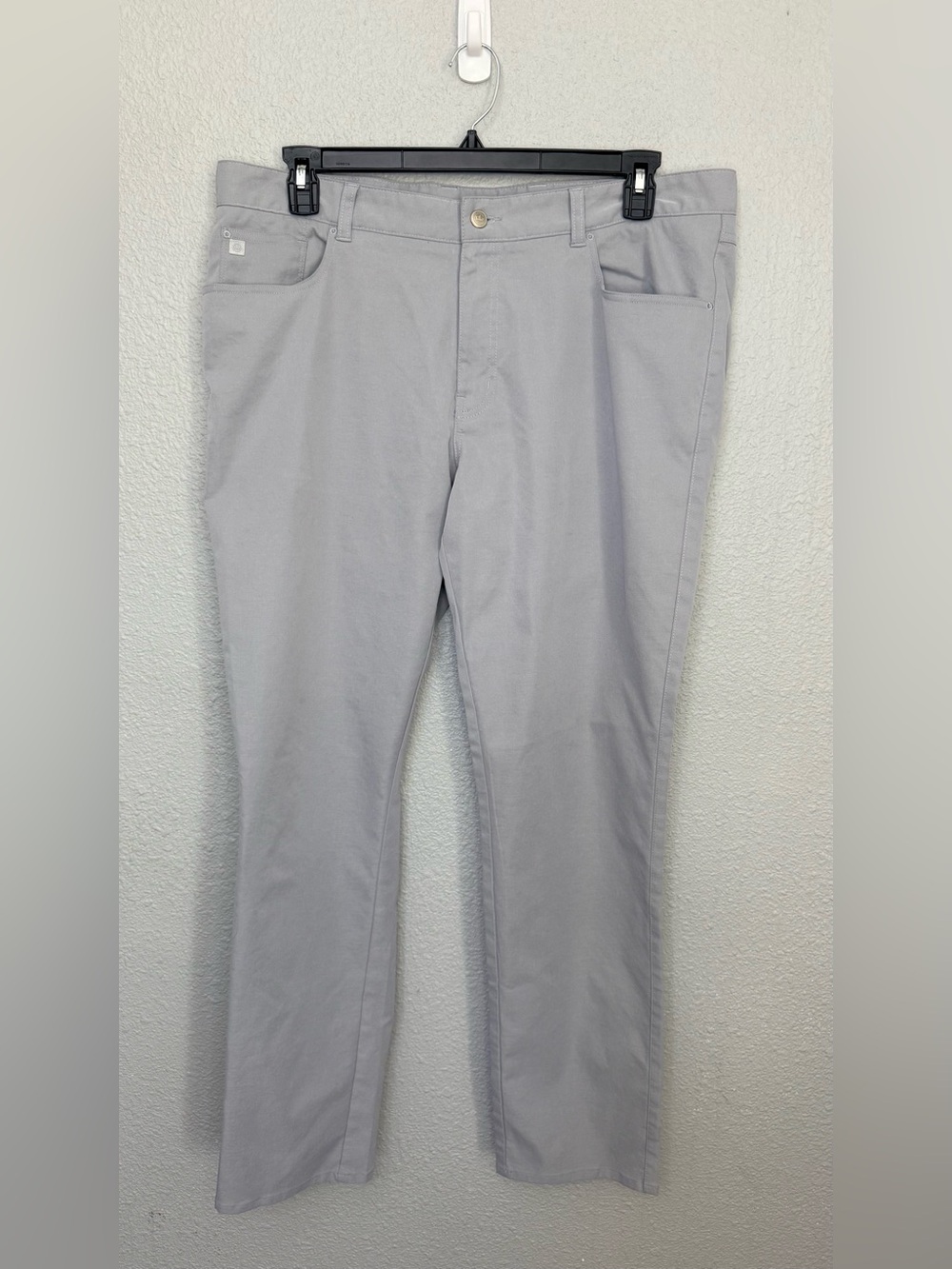 Peter Millar | Eb66 Performance 5 Pocket Pants | Silver | Waist 38” Inseam 32”